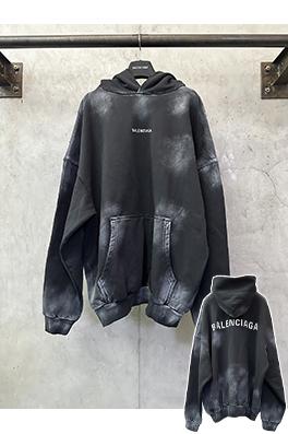 バレンシアガスーパーコピー ロゴ刺繍入り手描きグラフィティパーカー