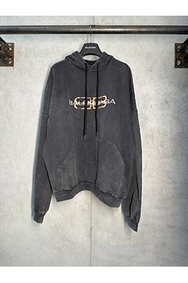 バレンシアガスーパーコピー Balenciaga ダブルBスローガンパーカー
