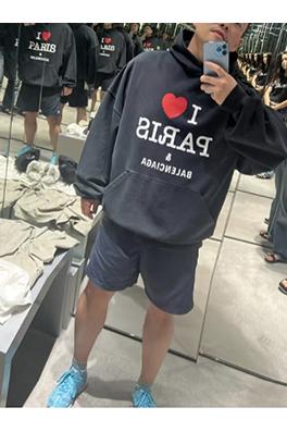 バレンシアガ Balenciaga PARIS ハートパリプリントパーカー