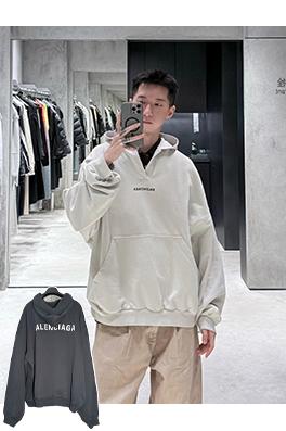 バレンシアガスーパーコピー Balenciaga ドロップショルダー刺繍パーカー