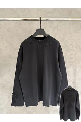 クロムハーツコピー 新作アップリケ刺繍ロングスリーブスウェットシャツ