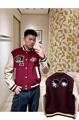 ルイヴィトン 刺繍パッチワークベースボールジャケット