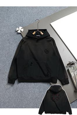 クロムハーツ ウォッシュデニム刺繍ロゴパーカー