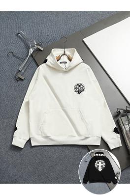 クロムハーツ クラシックなヘビーデューティーウォッシュデニム刺繍ロゴパーカー