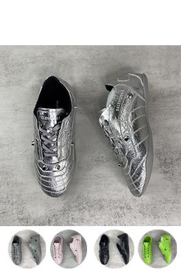 バレンシアガ Balenciaga パンクスタイルのレースアップフラットシューズ