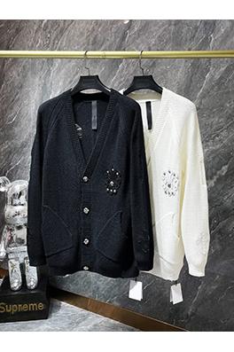 クロムハーツスーパーコピー 刺繍入りのダメージルーズ韓国風セーター