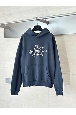 ディオールコピー ネイビーブルーのシグネチャー刺繍パーカー