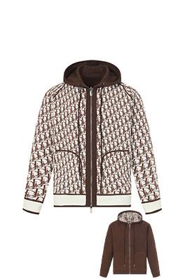 ディオール ジャカードリバーシブルカシミアコート