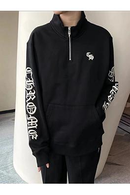 クロムハーツ ハーフジップカラースウェットシャツ