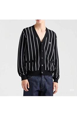 プラダ 刺繍ニットカーディガンセーター