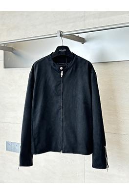 クロムハーツ 925シルバーメッキハードウェアバックルミックスシープスキンスエードジャケット