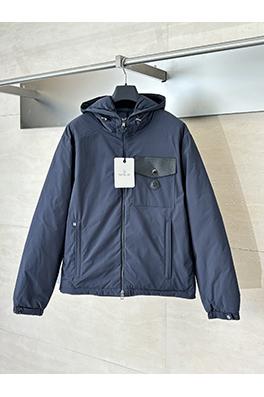 モンクレール 新しい青いフード付きダウンジャケット