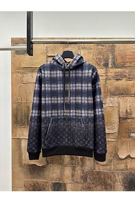 ルイヴィトン チェック柄フード付きスウェットシャツ