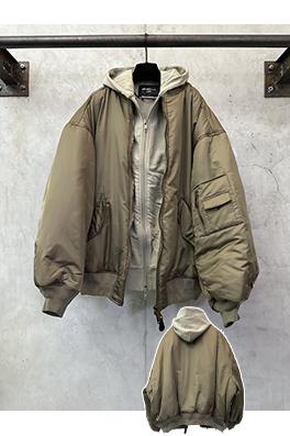 バレンシアガ Bomber 厚のダブルレイヤージャケット