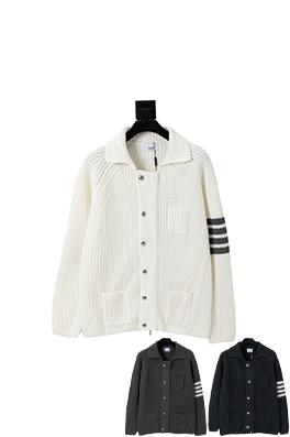 トムブラウンコピー 厚のウールニットカーディガンー