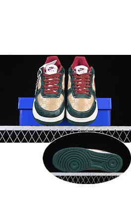 グッチ Nike Air Force 1'07 Low X Gucci コラボレーションローカットカジュアルスニーカー