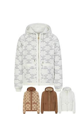 セリーヌコピー 新しいリレディースバーシブルフードジャケット