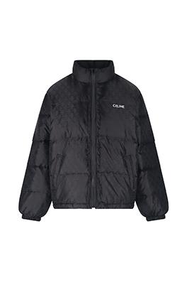 セリーヌ ダークパターンのオールオーバープリントダウンジャケット