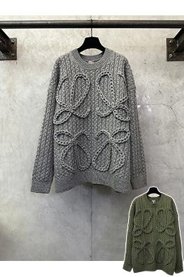 ロエベスーパーコピー ケーブルニットセーター