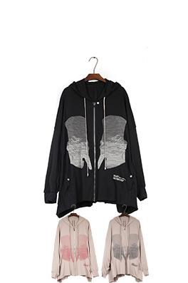 リックオウエンス ファラオの刺繍入り肖像コート