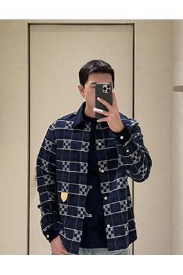 ルイヴィトン チェック柄フランネルシャツ