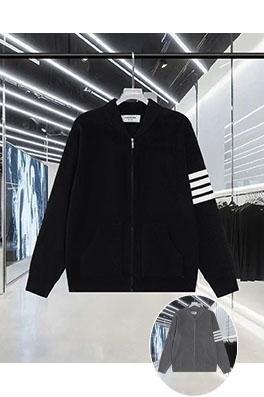 トムブラウン カラーブロックジッパー4本ストライプストライプニット