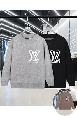 ルイヴィトンコピー フロントとバックに大きなロゴが入ったジャカードセーター