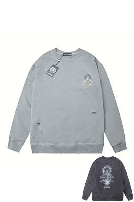 クロムハーツ クロスプリントレタークルーネックスウェットシャツ