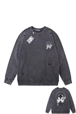 クロムハーツ 新作クロスプリントフロックレタークルーネックスウェットシャツ