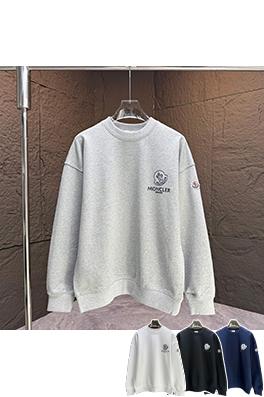 モンクレール スタイリッシュなレターロゴパッチシリコンクルーネックスウェットシャツ