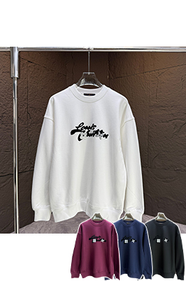 ルイヴィトン クラックシルバーロゴ フロッククルーネックスウェットシャツ