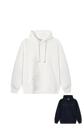 セリーヌコピー 新しいフリース裏地のフード付きスウェットシャツ