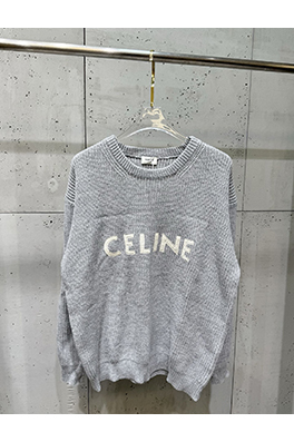 セリーヌ 新しいパッチワーククルーネックセーター