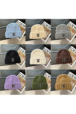 ルイヴィトンコピー 新しいスタイルの厚手のラムウールニット帽