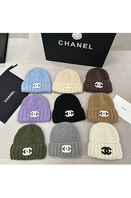 シャネル 新しいスタイルの柔らかくて厚いラムウールのニット帽