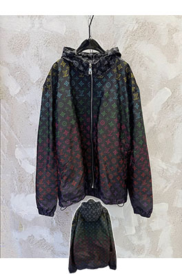 ルイヴィトンコピー グラデーションフローラルモノグラム防風ジャケット