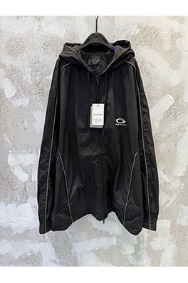 バレンシアガ 新しいフード付き織りウィンドブレーカースポーツジャケット