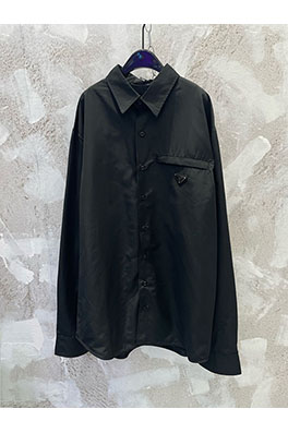 プラダ 新しい綿の長袖シャツ