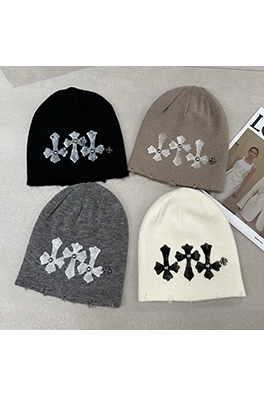 クロムハーツスーパーコピー クロスシェイプのウールビーニー