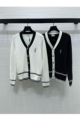 サンローランスーパーコピー 新しいレディースVネックニットカーディガン