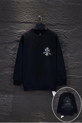 クロムハーツ 新しい刺繍アップリケプリントスウェットシャツ