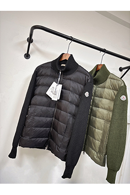 モンクレールスーパーコピー 新作ウールニットパッチワークダウンジャケット