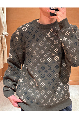 ルイヴィトン モノグラムジャカードクルーネックニットセーター