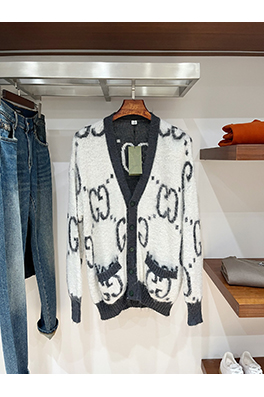 グッチ 両面ジャカードカーディガンセーター