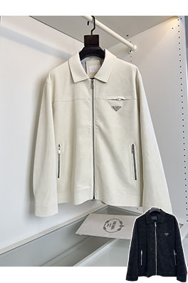 プラダコピー 新しい黒の輸入エコスエードカラージャケット