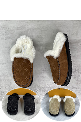 ルイヴィトン LV Aspen Line ウールプラットフォームアンクルブーツシリーズ