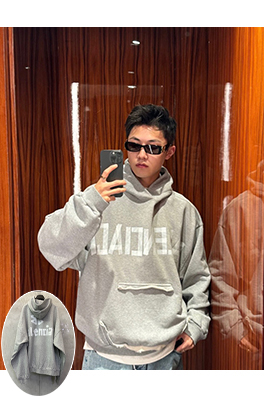 バレンシアガ Balenciaga 開梱マスキングテープフード付きスウェットシャツ