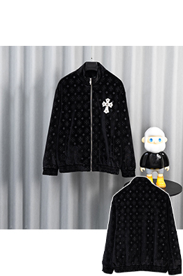 クロムハーツ 新しいメンズベルベットジャケット