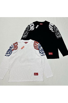 シュプリーム MASCOT FOOTBALL TOP タイガーヘッド番号66フットボール ロングスリーブ シャツ