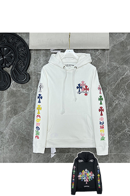 クロムハーツ クロス柄フード付きスウェットシャツ